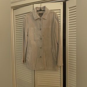Womens barely worn vintage suede coat